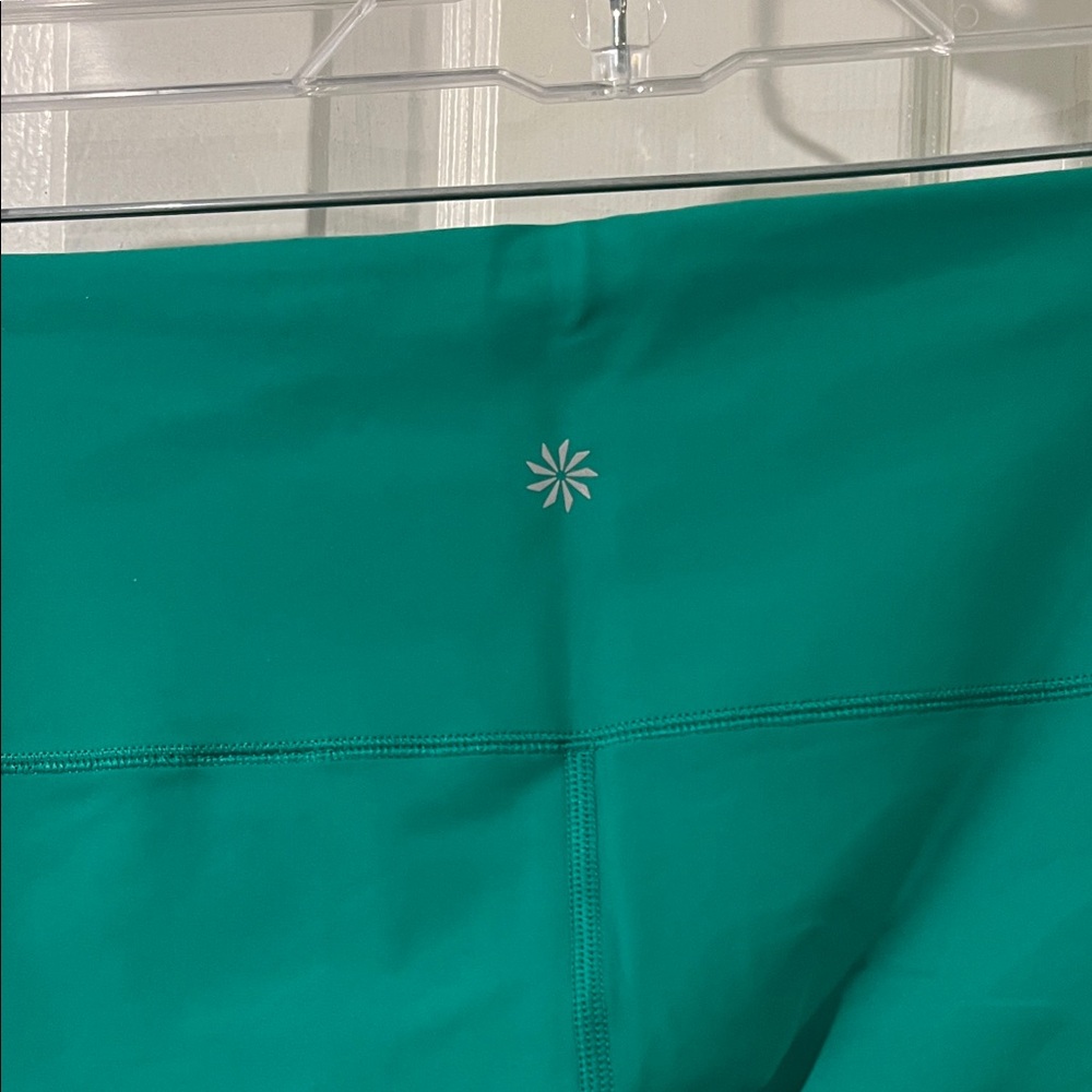 Athleta Interval Stash 7/8 Green Leggings NWT - Picture 3 of 5